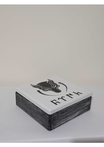 El Boyamalı Ahşap Dekoratif ve Takı Kutusu, 20X20X7,5 Cm, Şık ve Kullanışlı Tasarım fiyatları