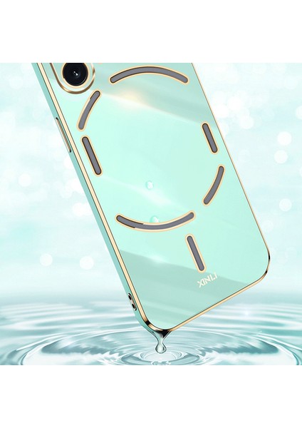 Xınlı For Nothing Phone(2)Elektrokaplama Altın Kenarlı Çizilmez Telefon Kılıfı Tpu Koruma Kılıfı-Beyaz (Yurt Dışından) fırsatları