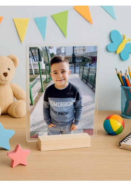 (Fotoğraf Dahil) 5 Adet Ahşap Fotoğraf Standı, Resim Tutucu, Kart Tutucu, Ev, Ofis, Masa Için indirimleri