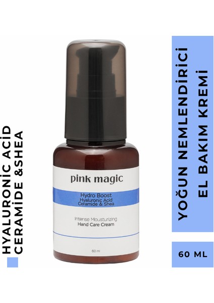 Yoğun Nemlendirici El Bakım Kremi - Hyaluronik Asit, Ceramide, Shea