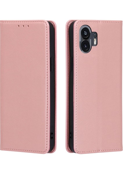 Hiçbir Şey Için Telefon(2)Kılıf Manyetik Otomatik Kapanan Telefon Deri Kılıf-Gül Altını (Yurt Dışından)