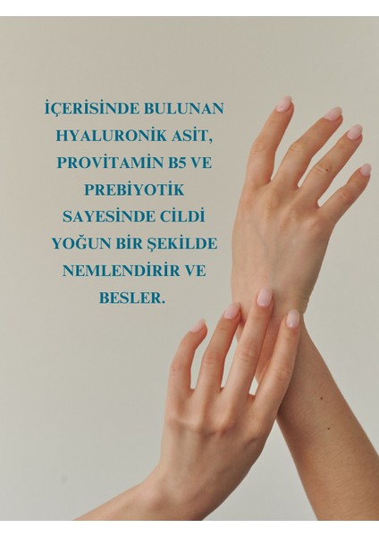 Yoğun Nemlendirici El Bakım Kremi - Hyaluronik Asit, Ceramide, Shea