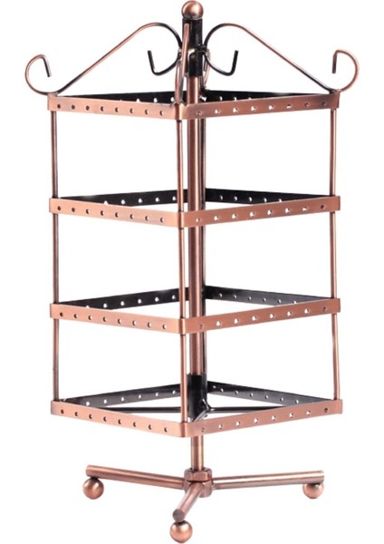 Dönen Orta Boy Kare Küpe Organizatörü, Bronz, 35X20 Cm, Şık ve Kullanışlı Tasarım fiyatları