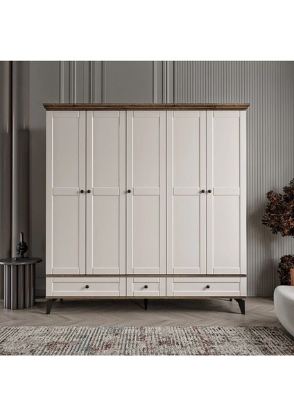Dali 5 Kapaklı Aytaşı Gardırop Tamamı Mdf fiyatları