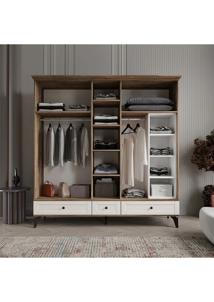 Dali 5 Kapaklı Aytaşı Gardırop Tamamı Mdf modelleri