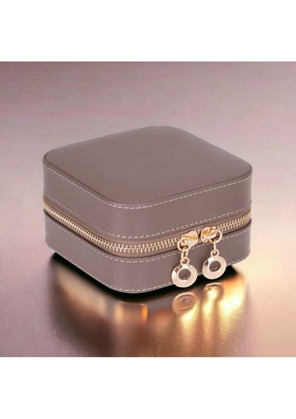 Şık Deri Seyahat Takı Organizer, Küpe, Yüzük, Kolye Düzenleyici modelleri