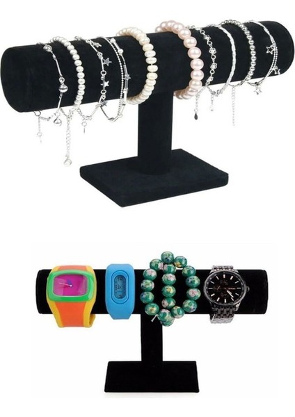 Şık Masaüstü Takı ve Saat Düzenleyici, Siyah Renkli Organizer fiyatları