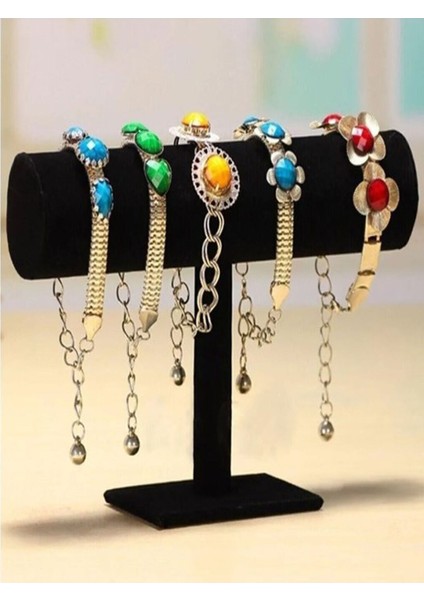 Şık Masaüstü Takı ve Saat Düzenleyici, Siyah Renkli Organizer modelleri