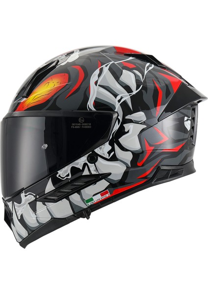 Sw 868 Cannıbal Güneş Vizörlü Parlak Full Face Kask