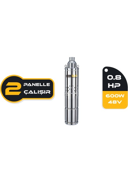 Dc Pompa 0,8hp 600W (Screw Type) (4SS600-48N)