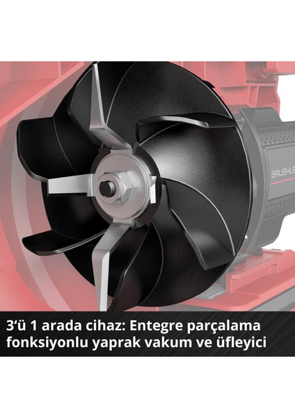Akülü Yaprak Toplama ve Üfleme VENTURRO 18/210 Power X-Change (Li-Ion, 18 V, 500 m³/h Emiş Gücü, 45 L Toplama Haznesi, 210 km/h Üfleme Fonksiyonu) - 3433625