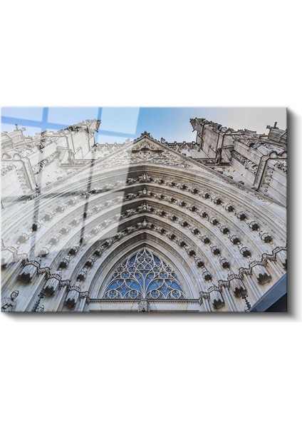 Gotik Katedral - Mimari Detay Zarafeti Cam Tablo