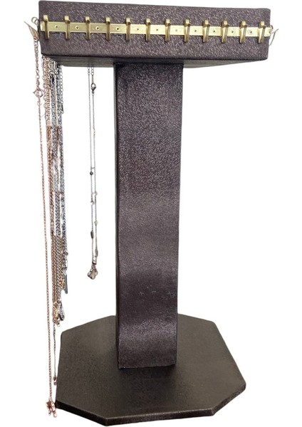 Kahverengi Ayaklı Yüzük, Kolye ve Bileklik Standı, Şık ve Düzenli Sergileme Için Ideal modelleri