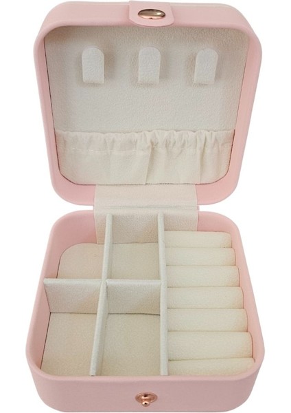 Mini Deri Takı ve Seyahat Çantası, 10x10 cm, Şık ve Kullanışlı Tasarım