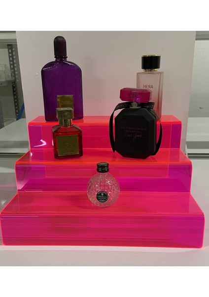 3 Katlı Merdiven Stand 30CM Fuşya - Şık ve Fonksiyonel Dekorasyon Aracı modelleri