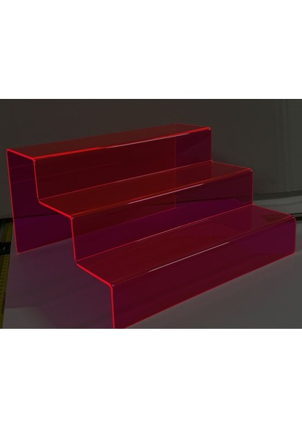 3 Katlı Merdiven Stand 30CM Fuşya - Şık ve Fonksiyonel Dekorasyon Aracı indirimleri