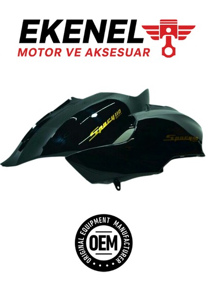 Honda Spacy 110 Sele Altı Yan Kapak Siyah Takım Oem
