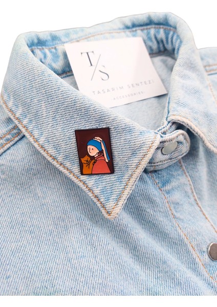 Rozet Metal Broş Inci Kupeli Kız Tablosu Resim Kedi Yaka Okul Çanta Kıyafet Şapka Takı Aksesuar fiyatları