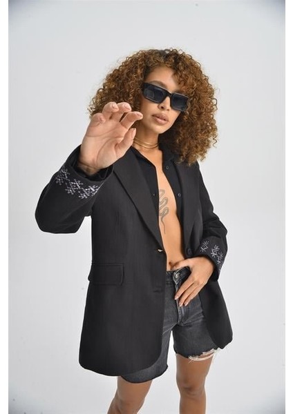 Leomie Nakışlı Blazer Ceket 6106 modelleri