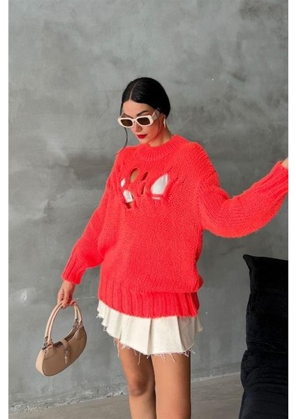 Midred Cut Out Triko Kazak 1200-09 modelleri