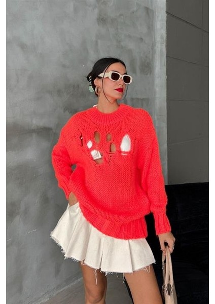 Midred Cut Out Triko Kazak 1200-09 fırsatları