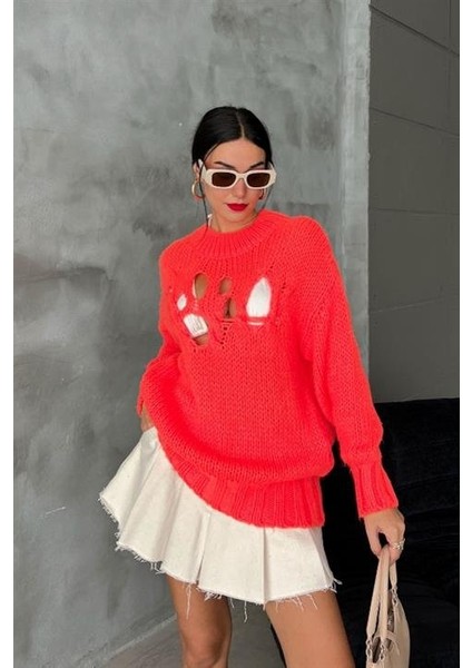 Midred Cut Out Triko Kazak 1200-09 indirimleri