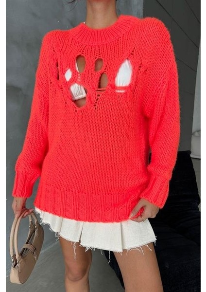 Midred Cut Out Triko Kazak 1200-09