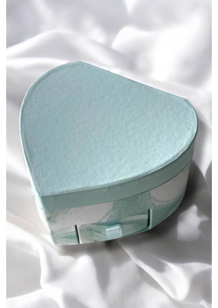 Mavi Kalp Figürlü Bölmeli Çekmeceli Takı Organizeri, Şık ve Kullanışlı Tasarım fiyatları