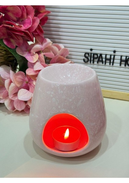 Elite Buhurdanlık Pembe Yağmur Desen Tombik Buhurdanlık 1 Adet modelleri