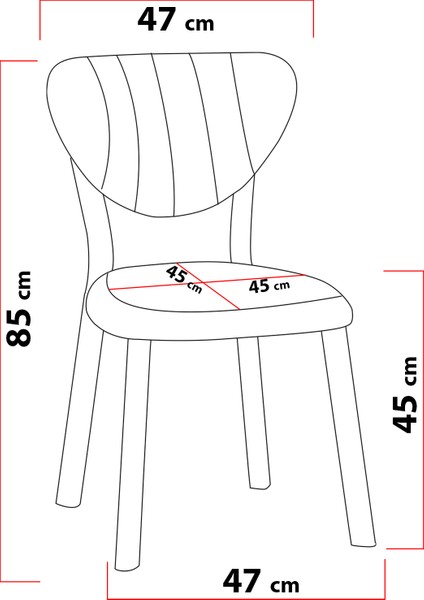 Elma Modeli Kare Mutfak Masa Sandalye Takımı, 4 Sandalye 1 Sabit Beyaz Masa 70X70 Cm, Keten Kumaş