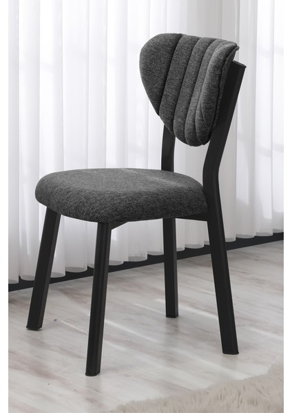 Elma Modeli Kare Mutfak Masa Sandalye Takımı, 4 Sandalye 1 Sabit Beyaz Masa 70X70 Cm, Keten Kumaş modelleri