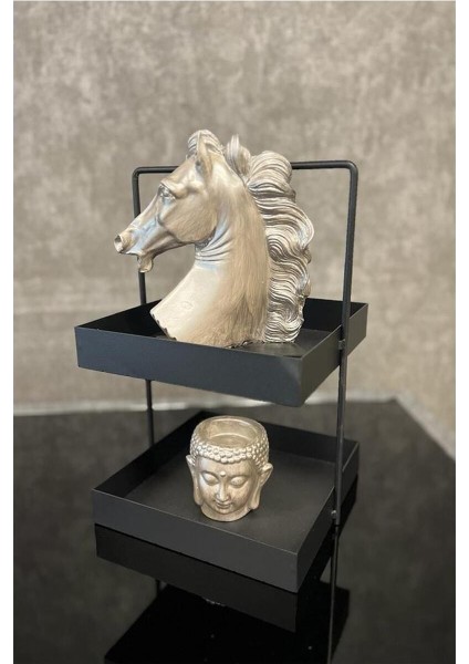 Iki Katlı 20X20 Siyah Mutfak ve Banyo Tezgahüstü Düzenleyici fiyatları