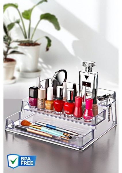 Şeffaf Çok Amaçlı Düzenleyici, Banyo ve Mutfak Için Ideal Organizatör