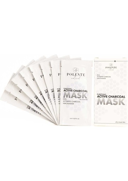 Aktif Karbonlu Arındırıcı Kil Maskesi (8 Adet x 8 Ml)