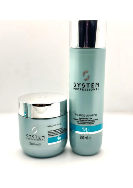 Balance B1 Hassas Baş Derisi Için Yatıştırıcı Şampuan 250ML ve Maske 200 ml