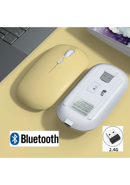 Ipad Macbook Telefon Telefon Laptop Tablet Uyumlu Şarj Edilebilir Kablosuz Ince Hafif Bluetooth Renli Mouse Fare fiyatları