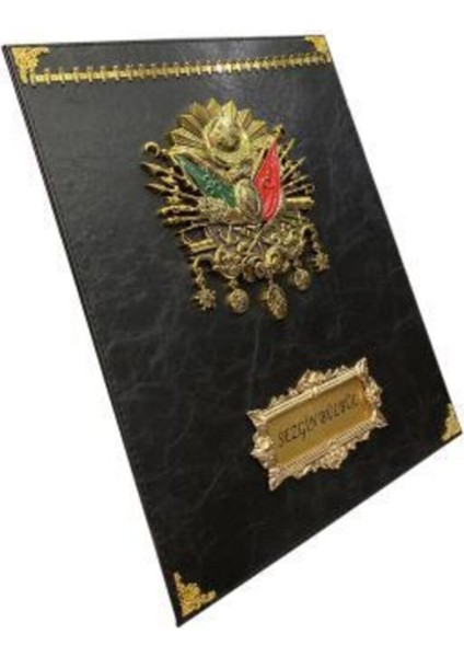 Şık Siyah Tesbih Standı, Armalı ve Isımli, Düzenli Saklama Için Ideal Seçim