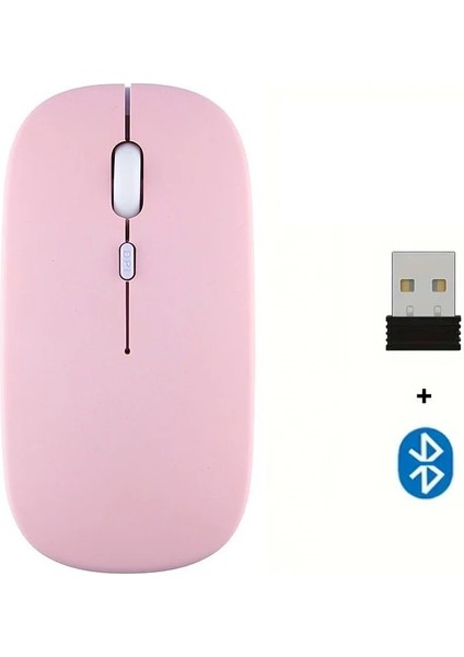 Apple iPad Macbook Telefon Telefon Laptop Tablet Uyumlu Şarj Edilebilir Kablosuz Ince Hafif Bluetooth Renli Mouse Fare