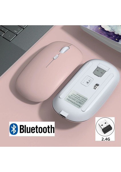 Apple iPad Macbook Telefon Telefon Laptop Tablet Uyumlu Şarj Edilebilir Kablosuz Ince Hafif Bluetooth Renli Mouse Fare fırsatları
