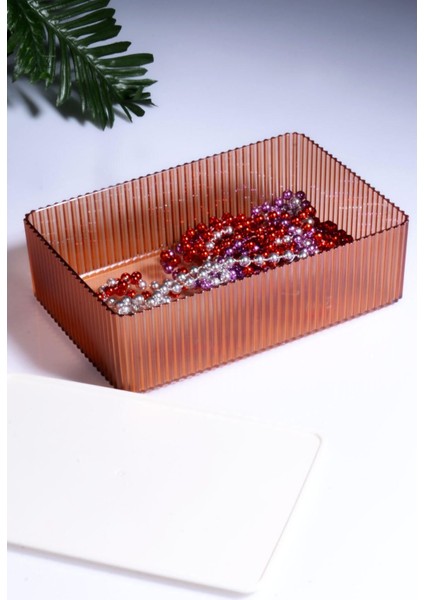 Çok Katlı Takı ve Makyaj Organizeri, Renkli ve Şık Aksesuar Kutusu