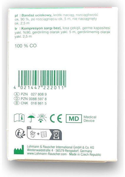 Rosidal K Kısa Gerilimli Kompresyon Bandajı 8 cm x 5 M - Ref 22201 modelleri