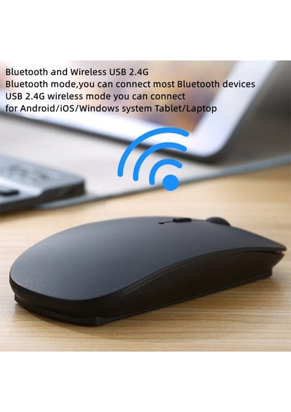 Ipad Macbook Telefon Telefon Laptop Tablet Uyumlu Şarj Edilebilir Kablosuz Ince Hafif Bluetooth Renli Mouse Fare modelleri