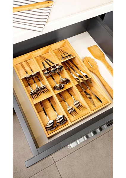 9 Bölmeli Çekmece Düzenleyici, Temiz ve Düzenli Saklama Için Ideal