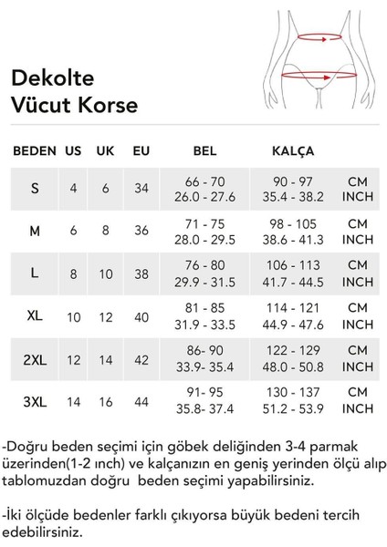 Dekolte Vücut Korse Siyah indirimleri