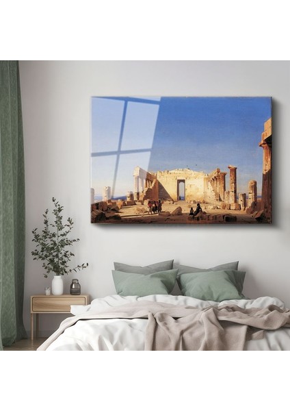 Ippolito Caffi - Atina Akropolis Cam Tablo