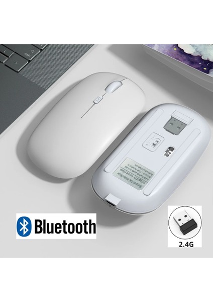 Ipad Macbook Telefon Telefon Laptop Tablet Uyumlu Şarj Edilebilir Kablosuz Ince Hafif Bluetooth Renli Mouse Fare modelleri