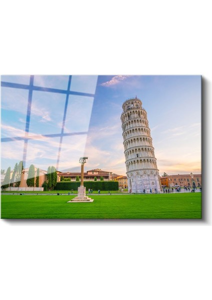 Pisa Kulesi - Italya'nın Eğik Simgesi Cam Tablo