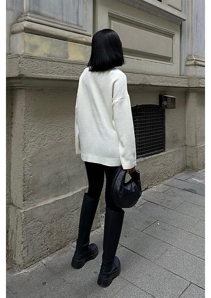 Molly Kalp Desenli Triko Örme Kazak 1339 modelleri