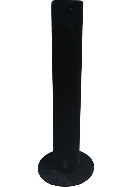 Siyah Boru Tipi Süet Erkek Bileklik, Saat, Toka ve Kelepçe Standı