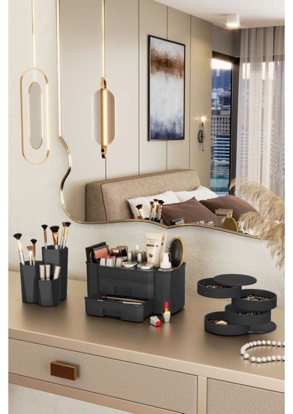 3'lü Çok Amaçlı Düzenleme Kutusu Seti, Şık ve Kullanışlı Organizer